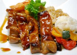 グリルチキン丼