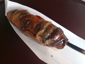肉巻きおにぎり串