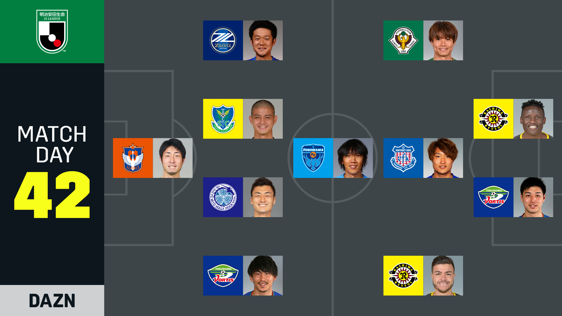 Ｊ２リーグ第42節･DAZN週間ベストプレーヤーに下坂晃城選手が選出されました！