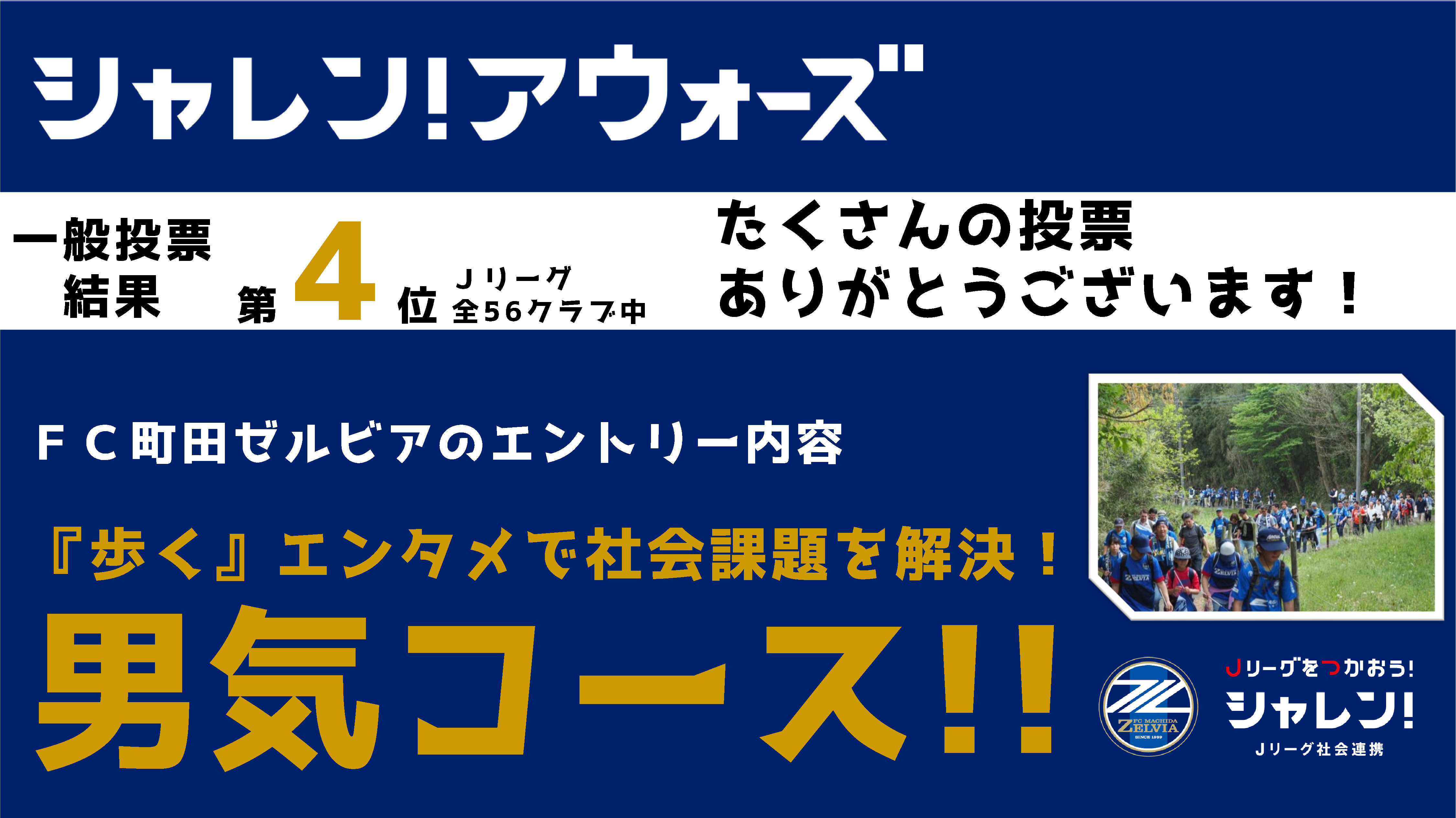 一般投票 上位10クラブ発表 ｊリーグシャレン アウォーズ Fc町田ゼルビア オフィシャルサイト