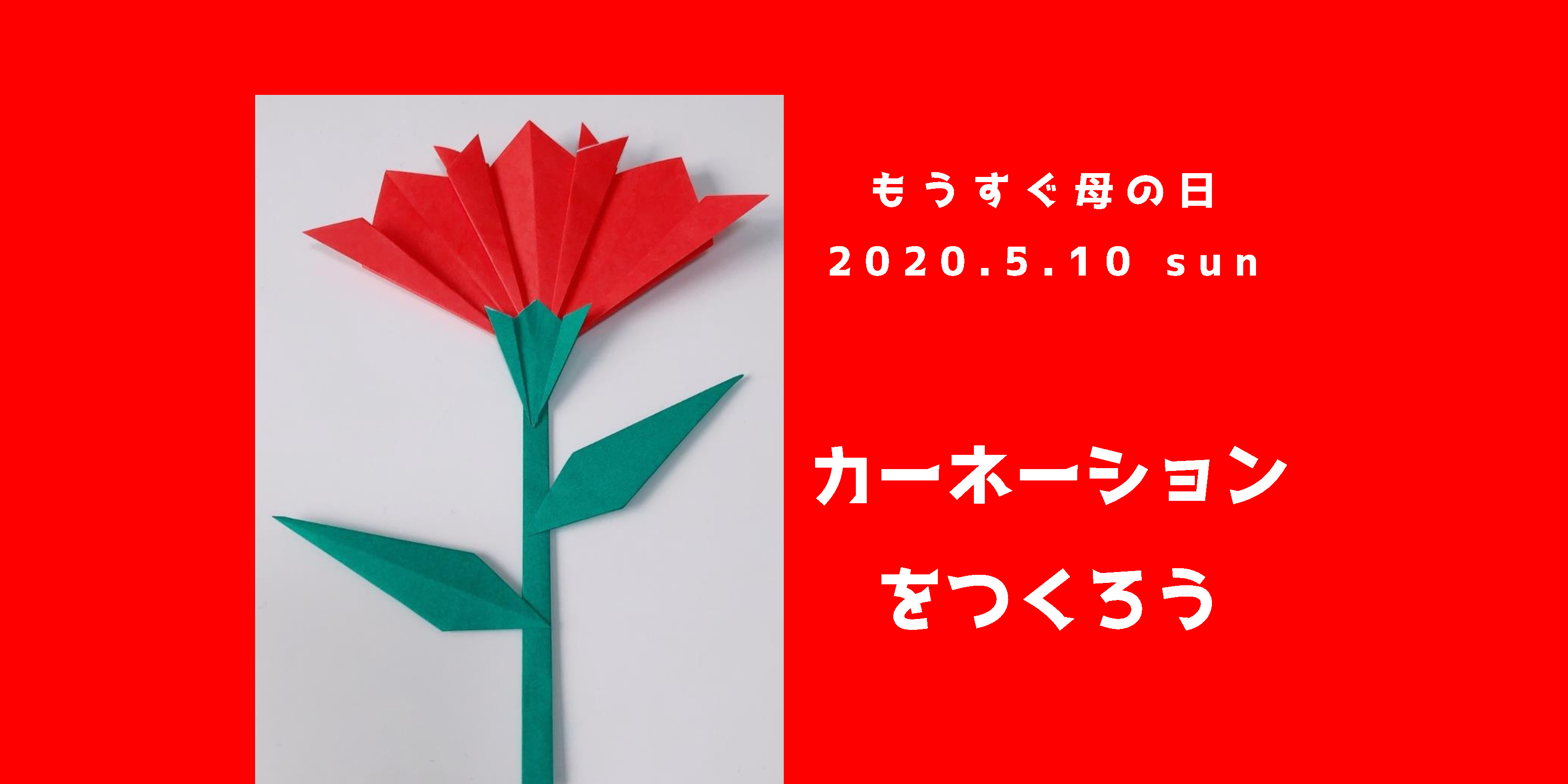 【エフマチキッズ応援プロジェクト】カーネーションをつくろう