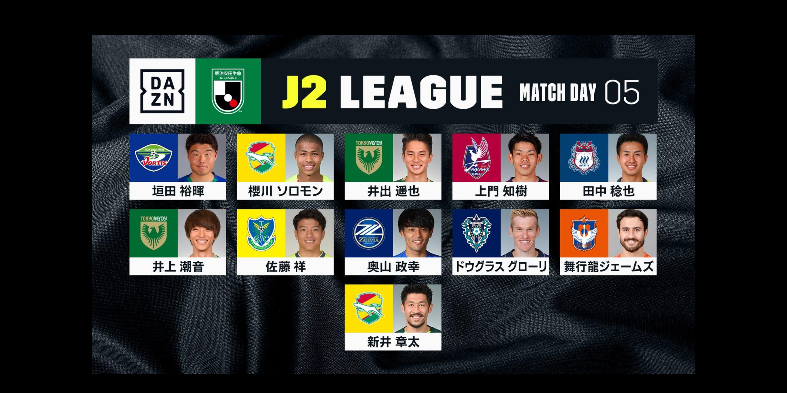 【Ｊ２リーグ第5節･DAZN週間ベストプレーヤー】奥山政幸選手が選出！