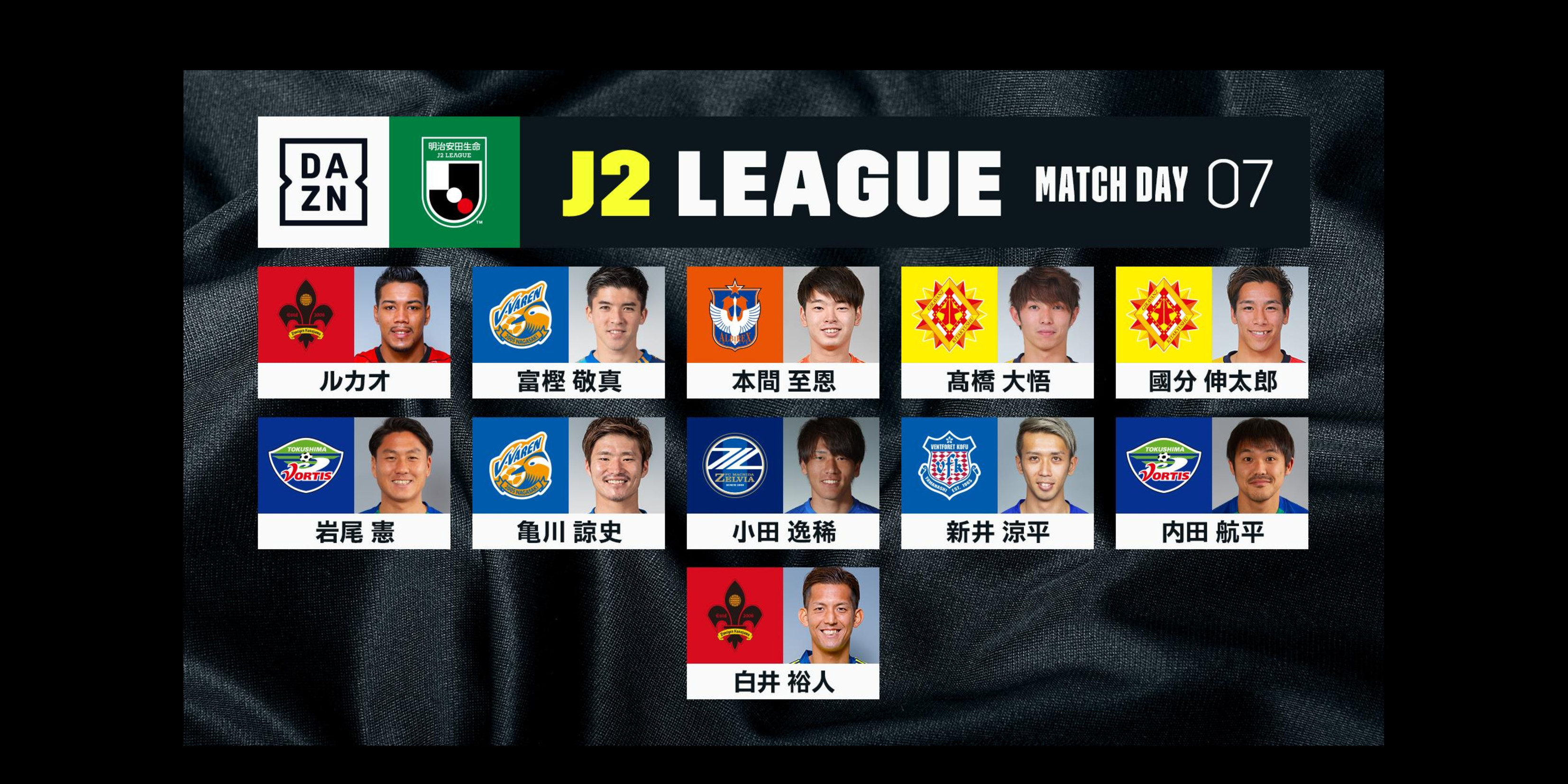 【Ｊ２リーグ第7節･DAZN週間ベストプレーヤー】小田逸稀選手が選出！
