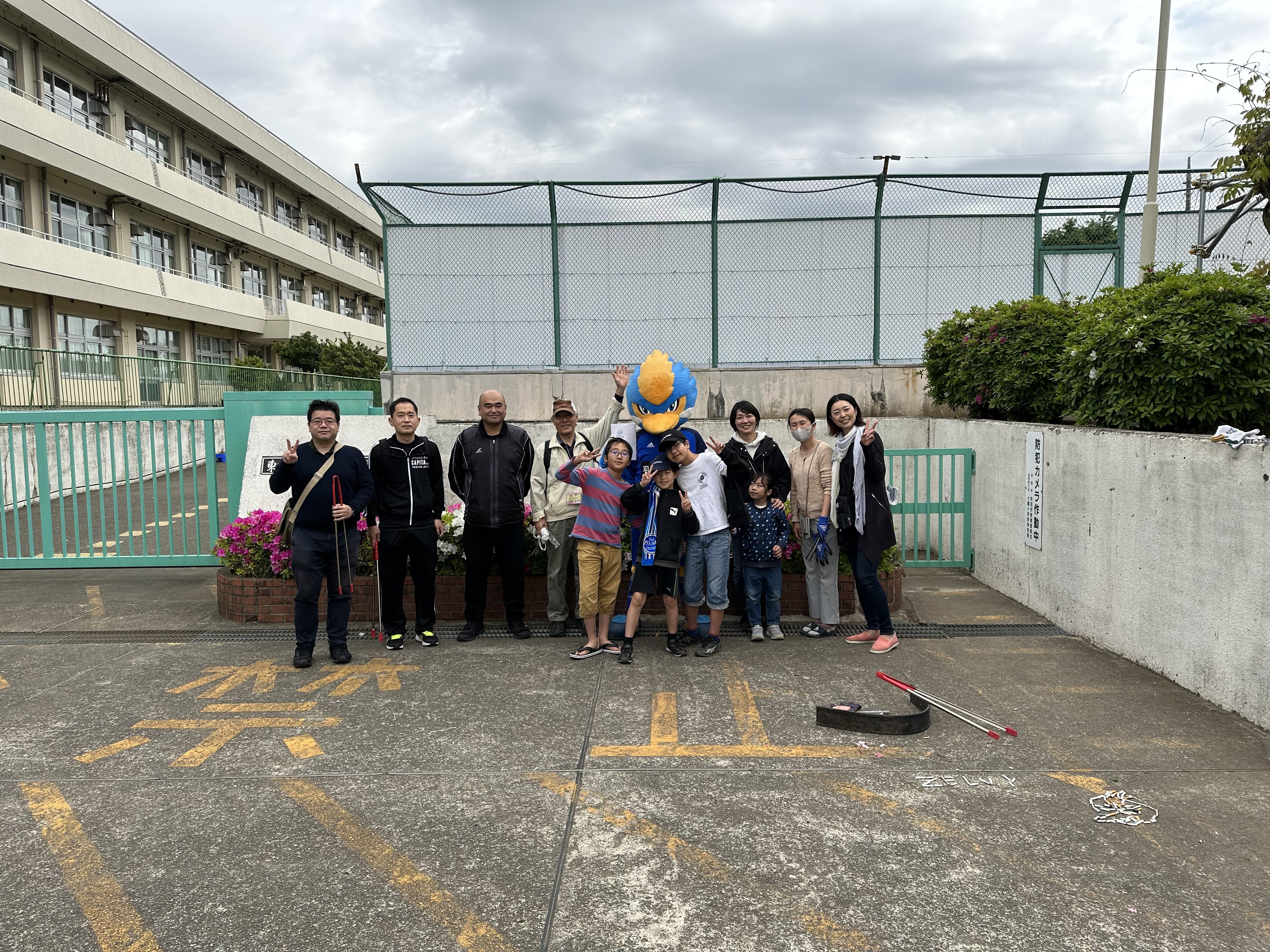 ゼルビーが大蔵町地区にて『ポイ捨て吸い殻アート』に参加しました！