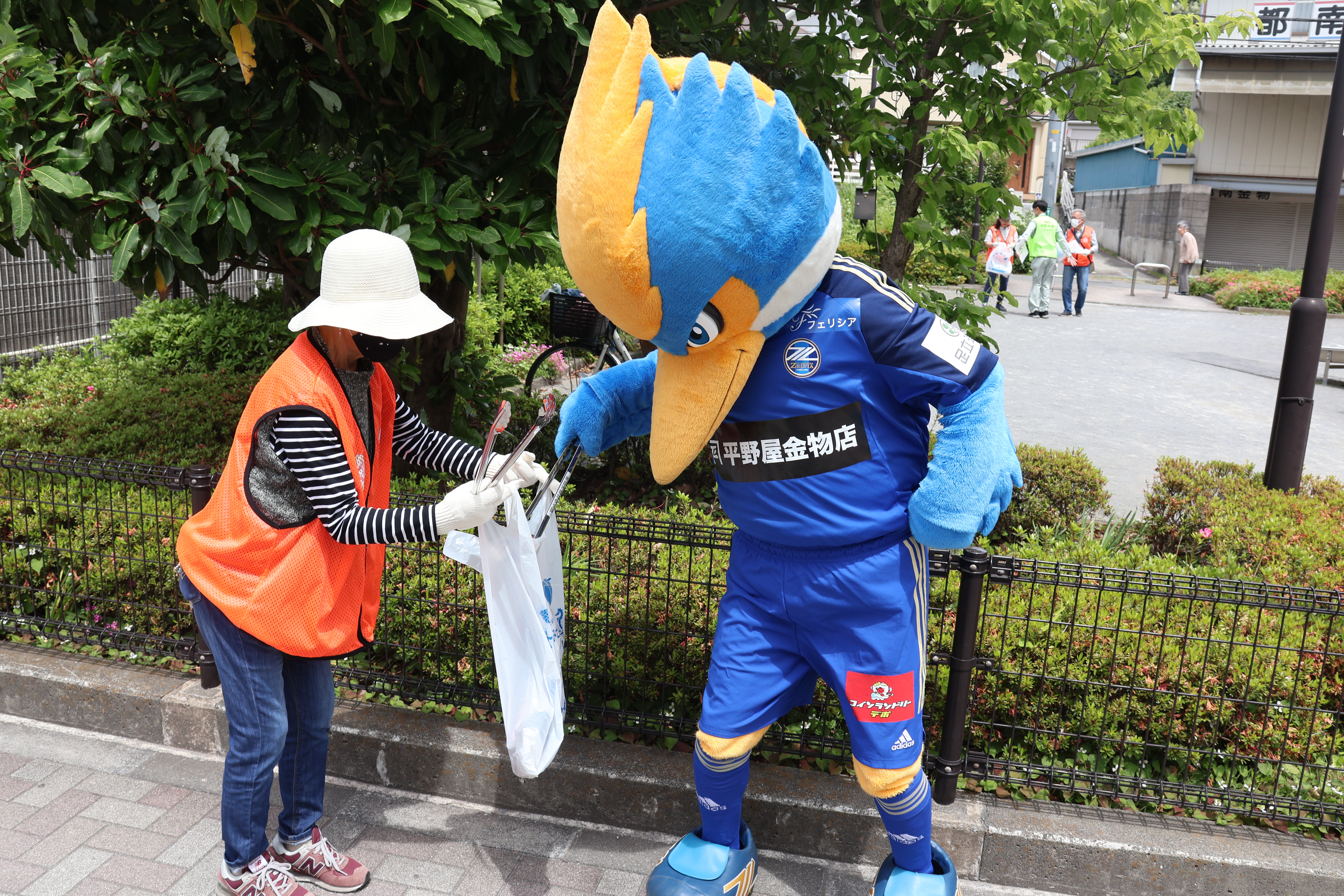 【5/28(日)】ゼルビーが『鶴川駅周辺美化キャンペーン』に参加しました！