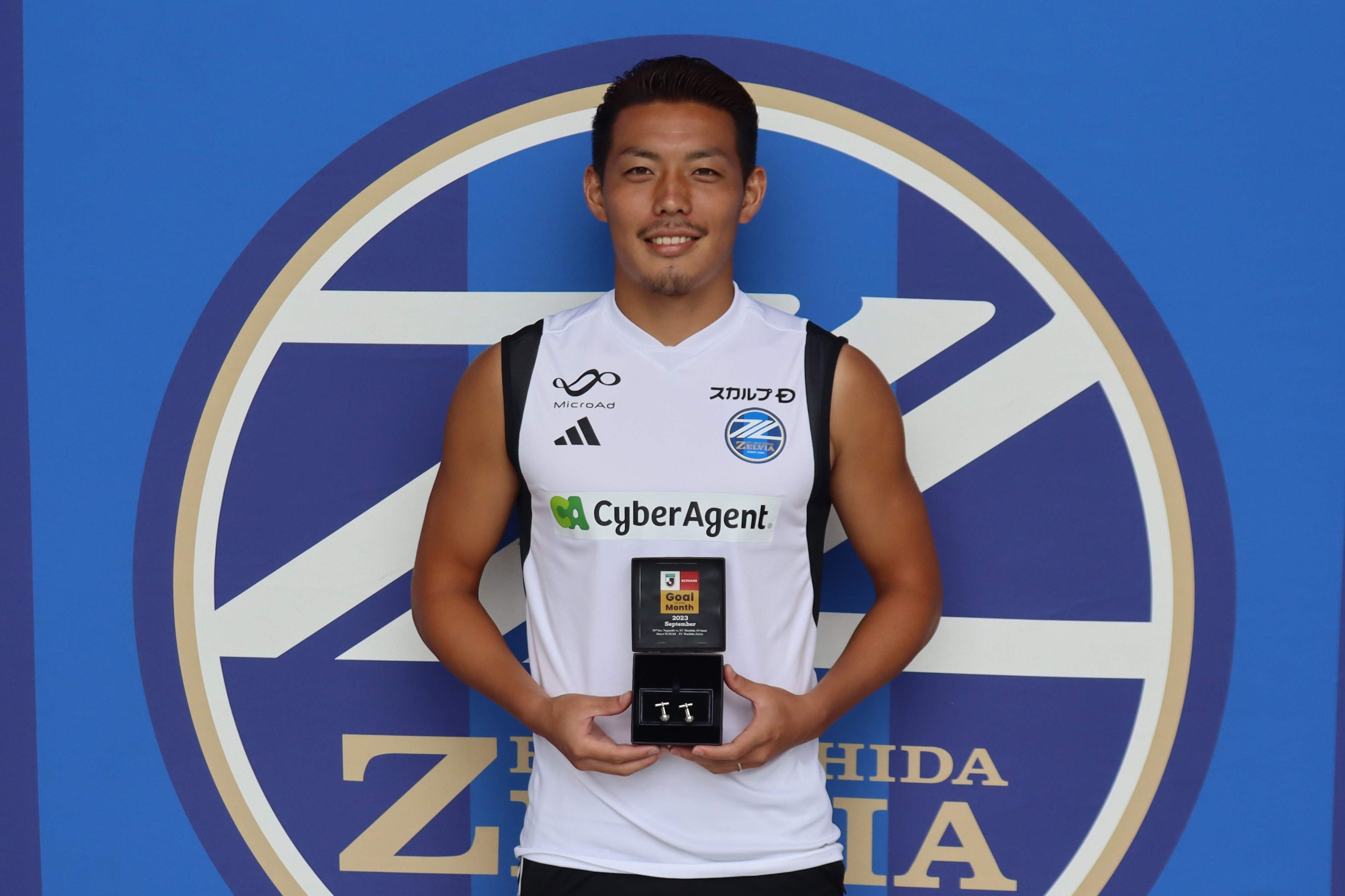 鈴木準弥選手「2023明治安田生命ＪリーグKONAMI月間ベストゴール」9月度（Ｊ２）受賞のお知らせ