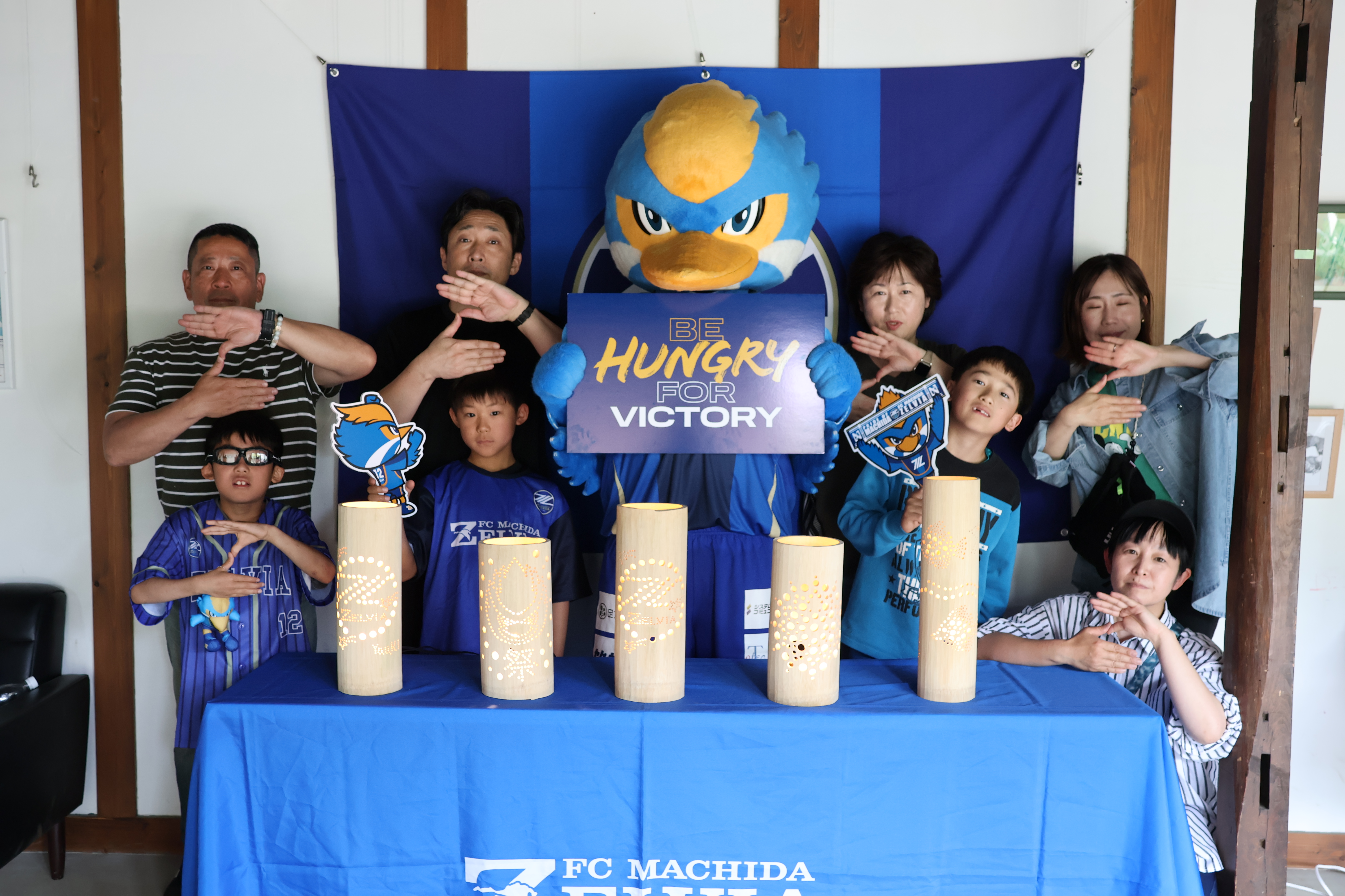 【活動報告】ゼルビーが竹灯籠づくりに参加しました！
