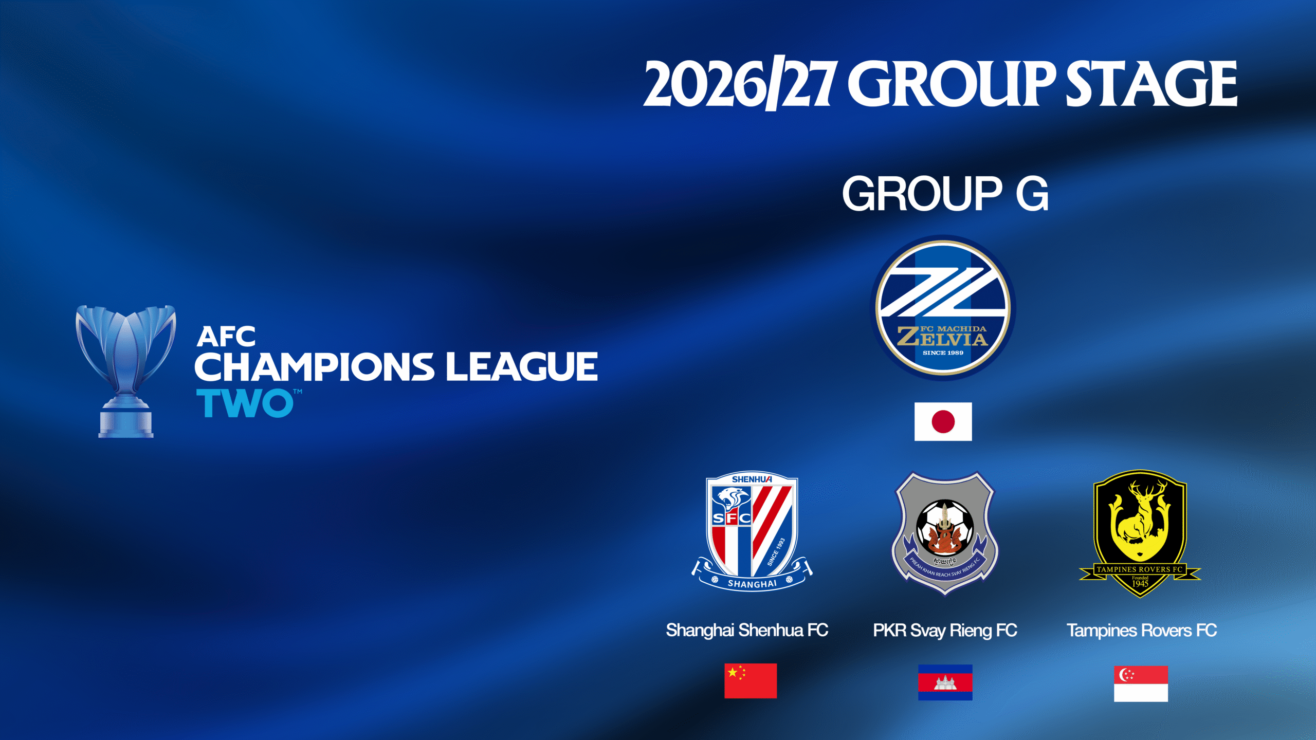 AFCチャンピオンズリーグ Two 2026/27 グループステージ組み合わせ決定のお知らせ